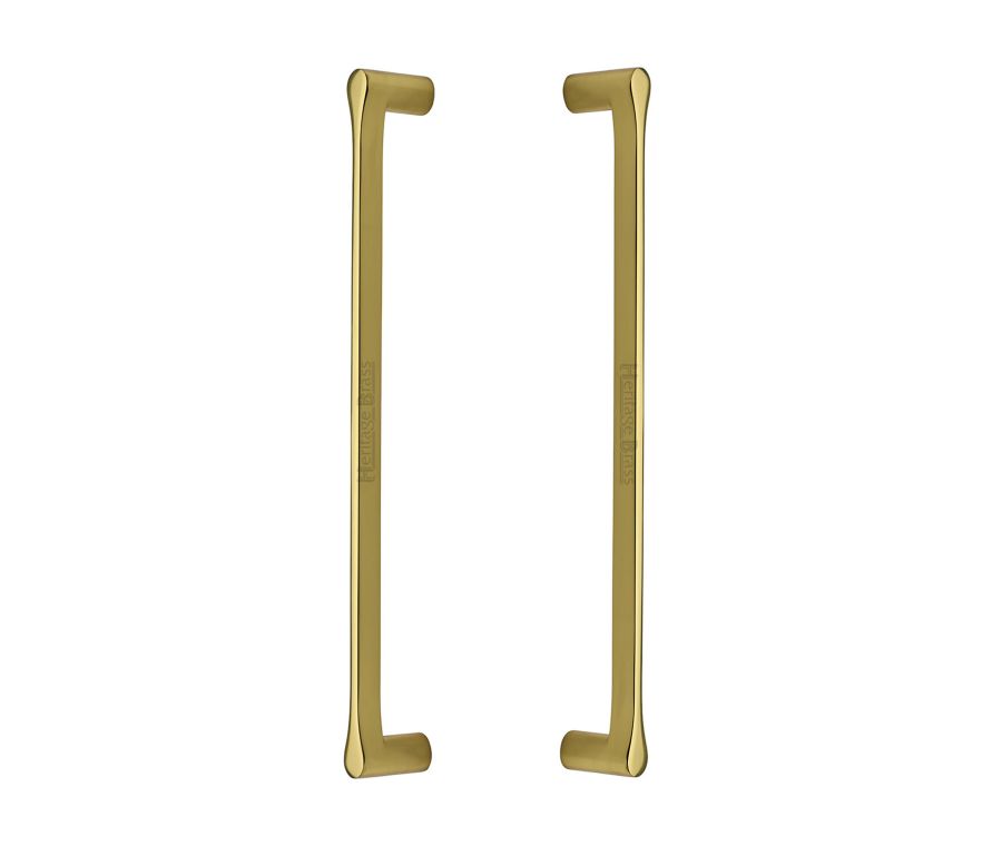 Heritage Brass Polished Brass Gio Back to Back Door Pull Handle 332mm
