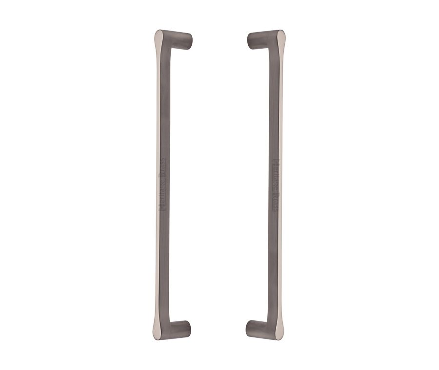 Heritage Brass Satin Nickel Gio Back to Back Door Pull Handle 332mm