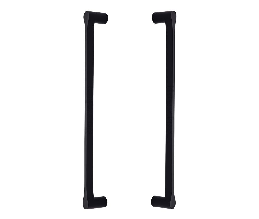Heritage Brass Matt Black Gio Back to Back Door Pull Handle 484mm