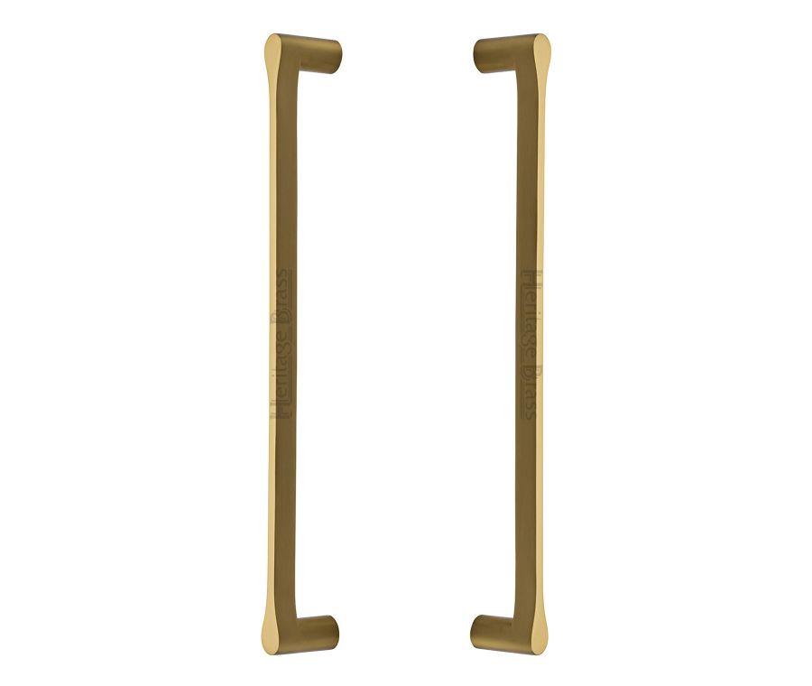 Heritage Brass Satin Brass Gio Back to Back Door Pull Handle 484mm