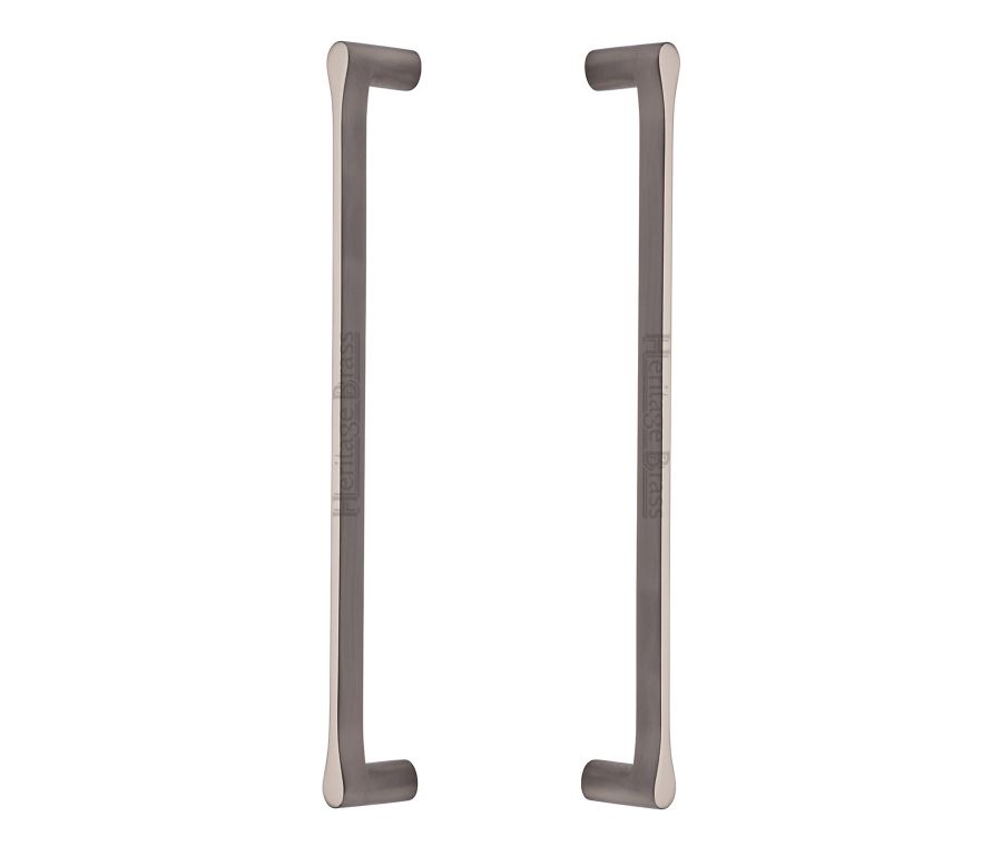 Heritage Brass Satin Nickel Gio Back to Back Door Pull Handle 484mm
