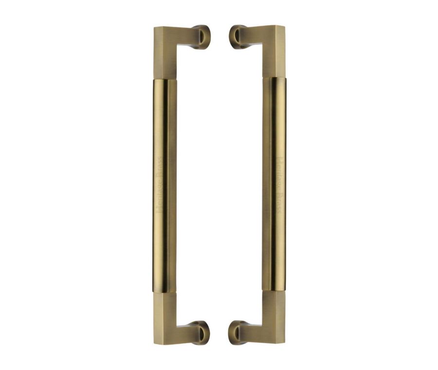 Heritage Brass Antique Brass Bauhaus Back to Back Door Pull Handle 330mm