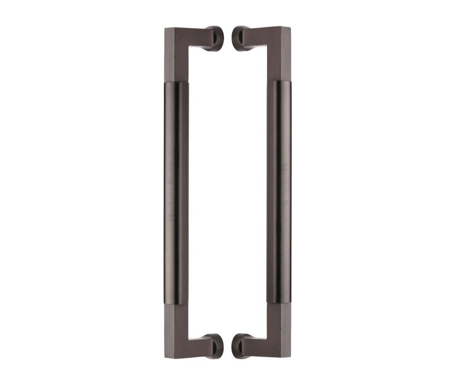 Heritage Brass Matt Bronze Bauhaus Back to Back Door Pull Handle 330mm