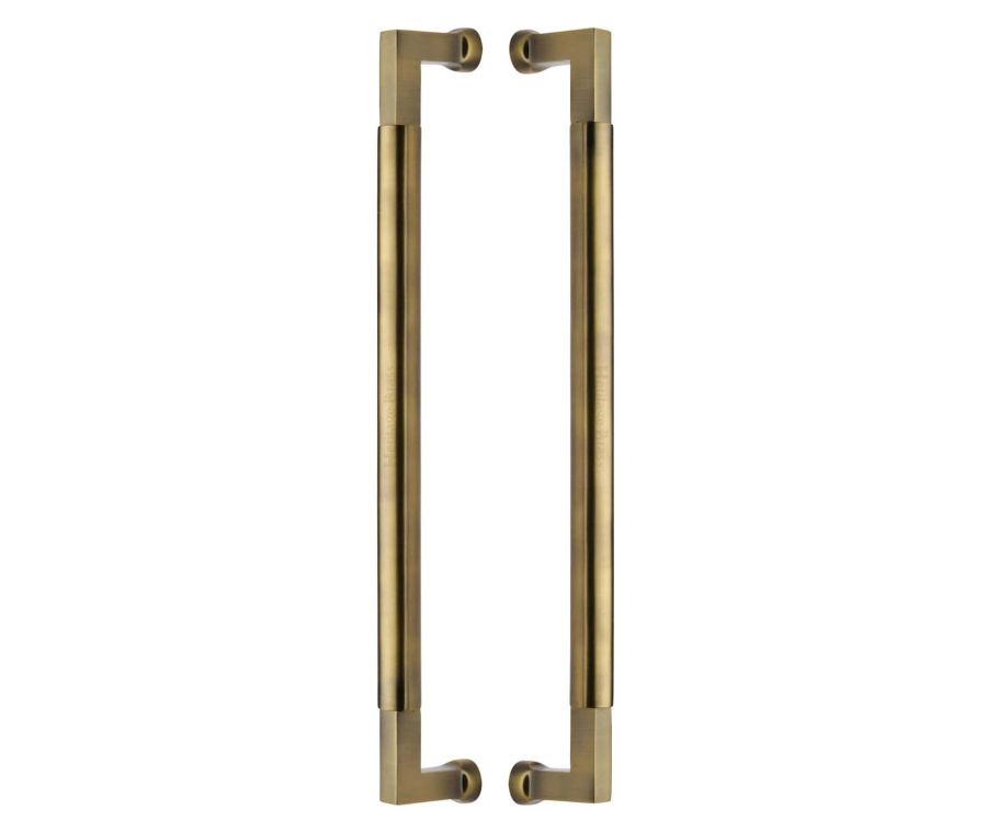 Heritage Brass Antique Brass Bauhaus Back to Back Door Pull Handle 483mm