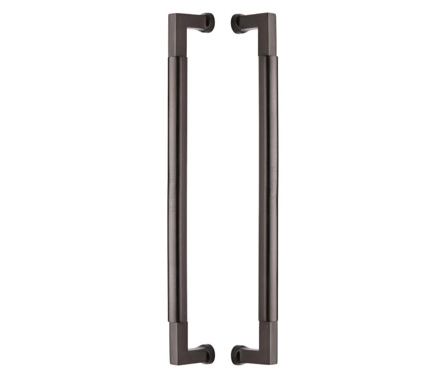 Heritage Brass Matt Bronze Bauhaus Back to Back Door Pull Handle 483mm