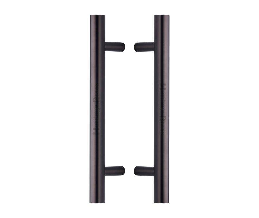 Heritage Brass Matt Bronze T Bar Back to Back Door Pull Handle 305mm