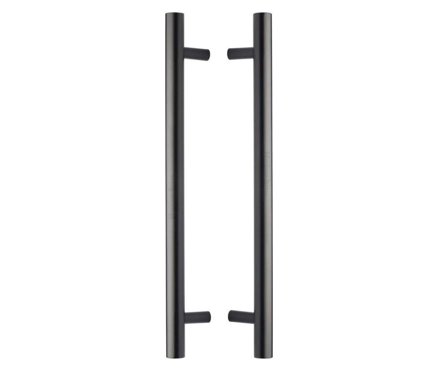 Heritage Brass Matt Bronze T Bar Back to Back Door Pull Handle 457mm