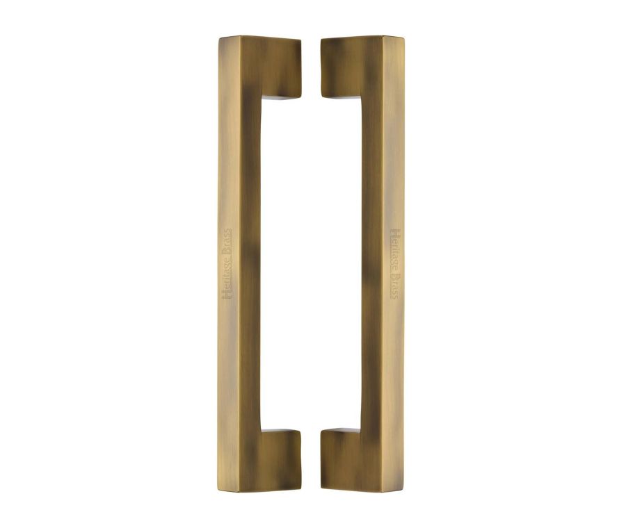 Heritage Brass Antique Brass Urban Back to Back Door Pull Handle 305mm