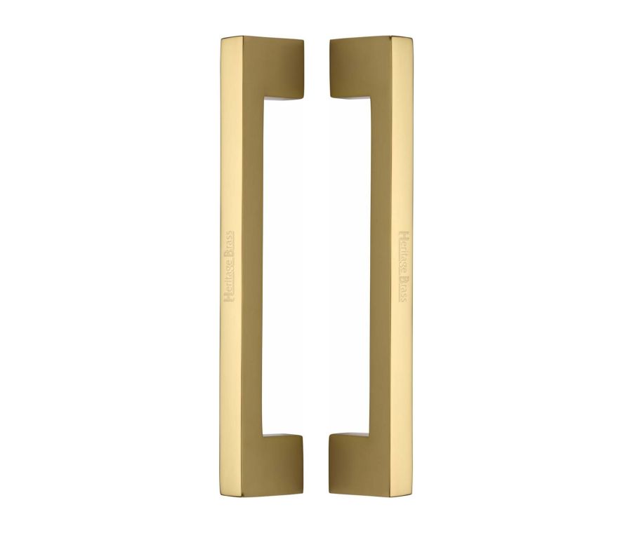Heritage Brass Polished Brass Urban Back to Back Door Pull Handle 305mm