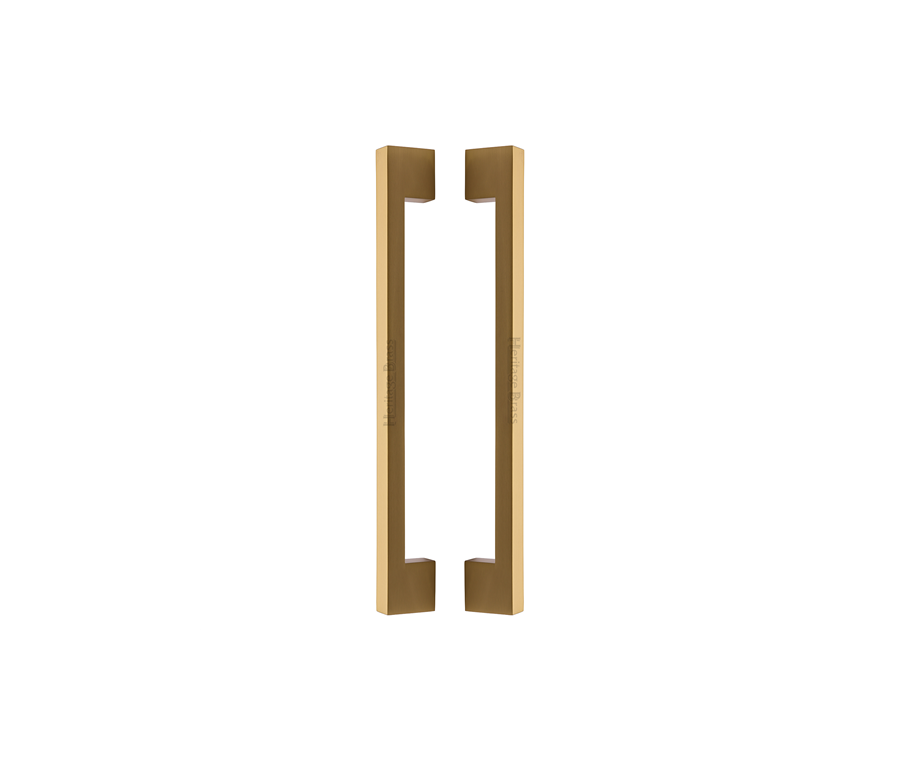 Heritage Brass Satin Brass Urban Back to Back Door Pull Handle 457mm