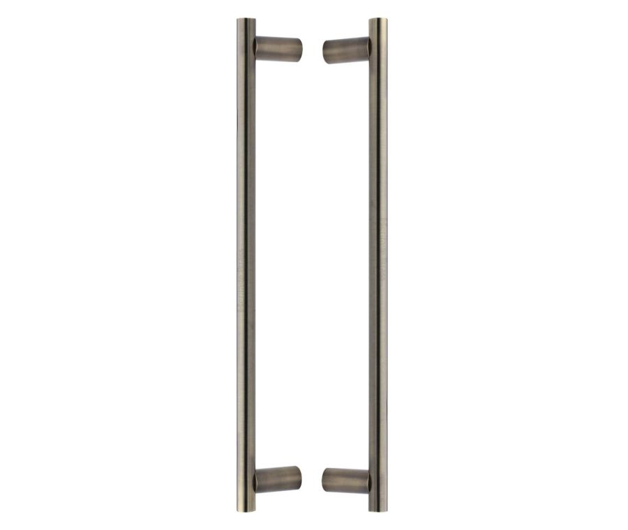 Heritage Brass Antique Brass Bar Back to Back Door Pull Handle 489mm