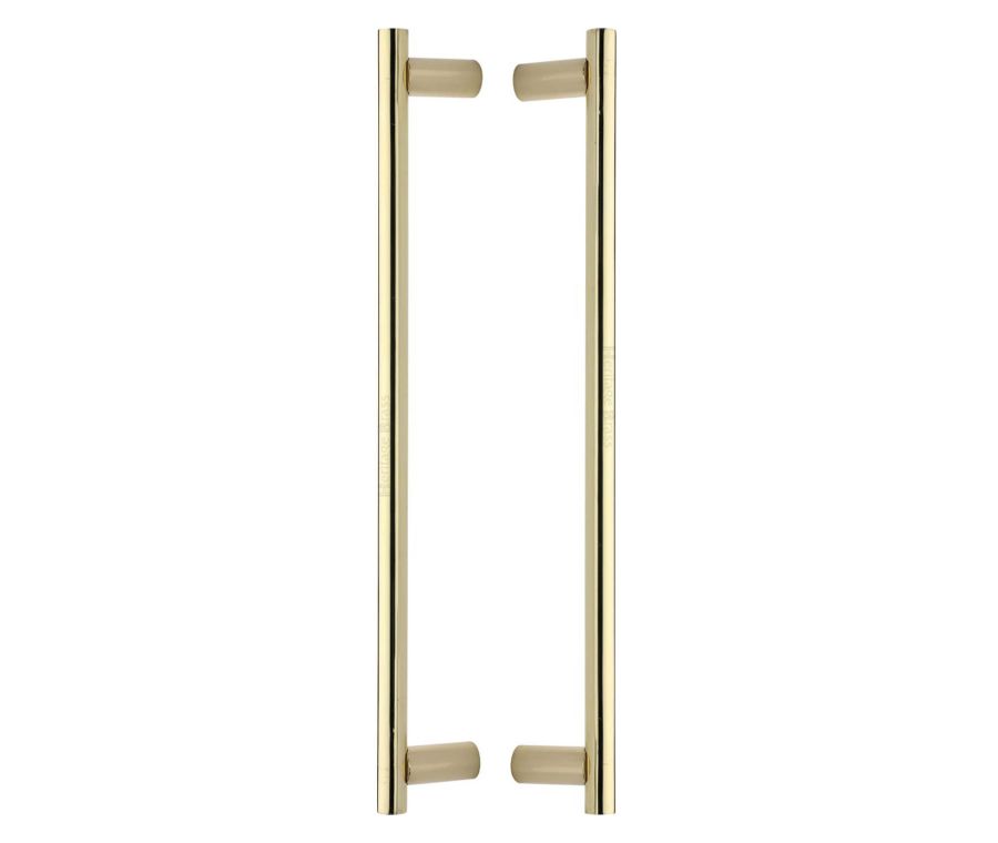 Heritage Brass Polished Brass Bar Back to Back Door Pull Handle 489mm