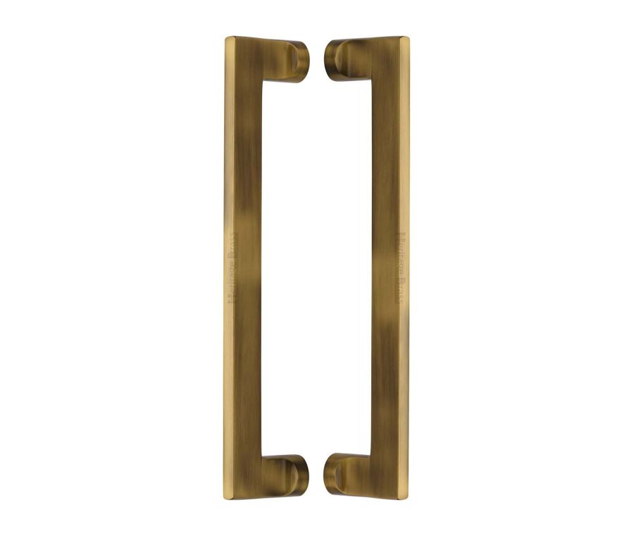 Heritage Brass Antique Brass Apollo Back to Back Door Pull Handle 307mm
