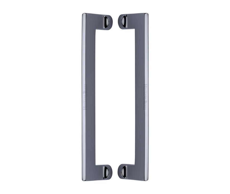 Heritage Brass Polished Chrome Apollo Back to Back Door Pull Handle 307mm