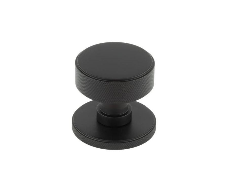 Set Westbourne Matt Black Mortice Knob | BUR102MB