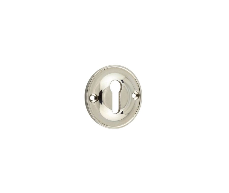 Burlington 40mm Polished Nickel STD Keyway Escutcheon | BUR121PN