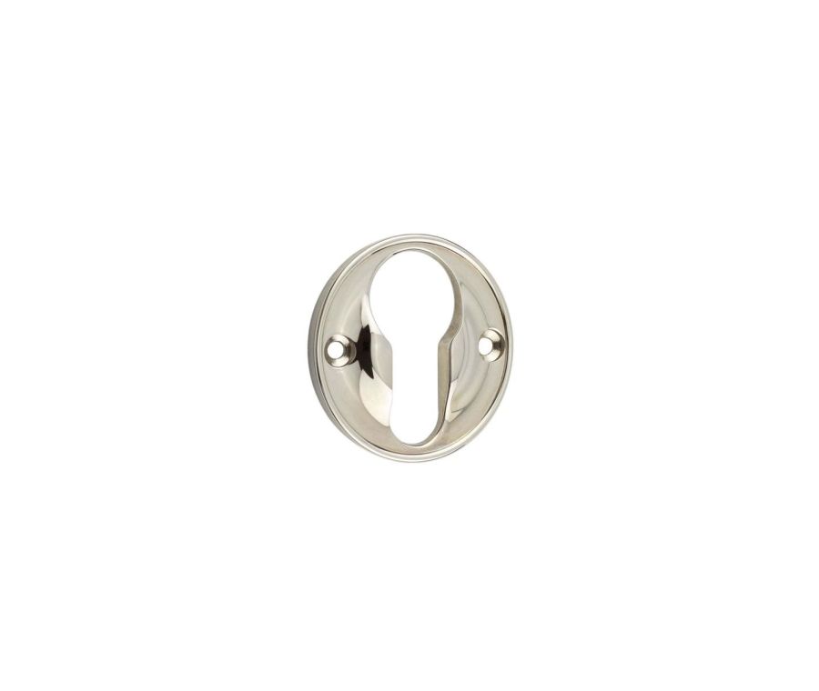 Burlington 40mm Polished Nickel Euro Keyway Escutcheon | BUR122PN