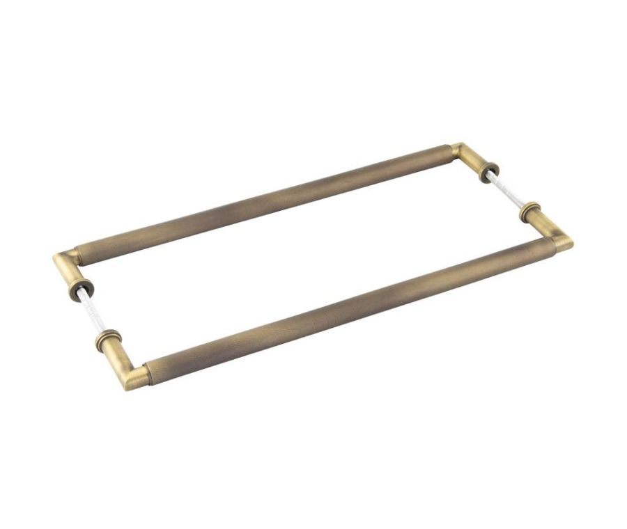 Burlington Piccadilly 425mm Antique Brass Back to Back Pull Handle | BUR140ABB2B