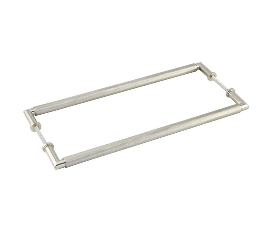 Burlington Piccadilly 425mm Satin Nickel Face Fix Pull Handle | BUR140SNB2B