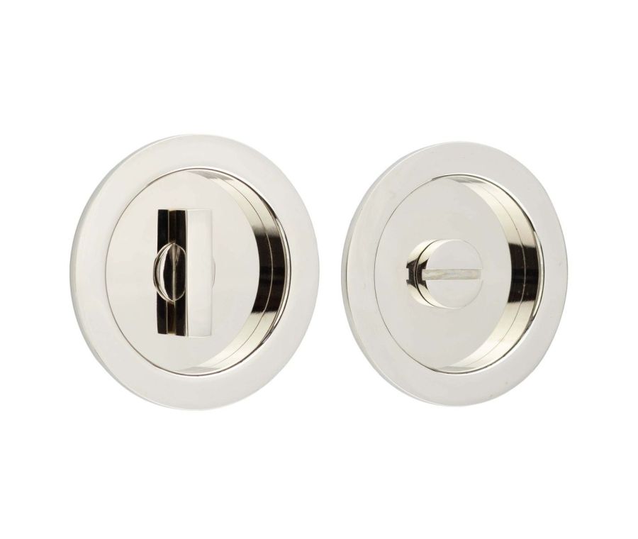 Burlington 75x12mm Polished Nickel Round Concealed Turn and Release | BUR216PN