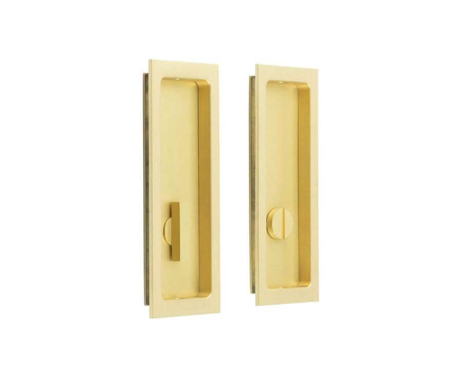 Burlington 150x55mm Satin Brass Rectangular Concealed Turn and Release | BUR226SB