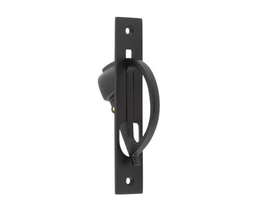 Burlington 130x25mm Matt Black Flush Edge Handle | BUR280MB