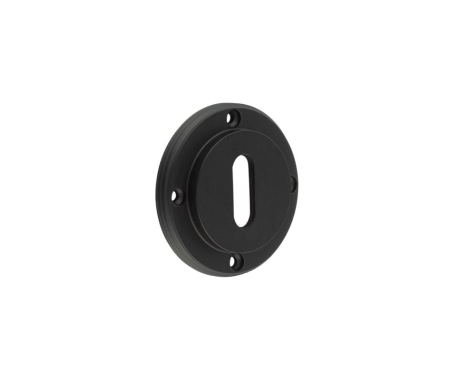 Burlington Matt Black Standard Key Escutcheon | BUR60MB