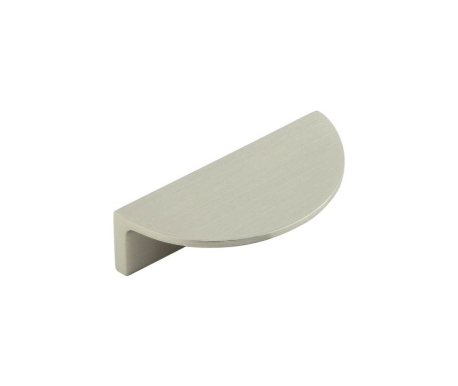 Burlington 80mm Satin Nickel Half Moon Edge Pull Handle | BUR610SN
