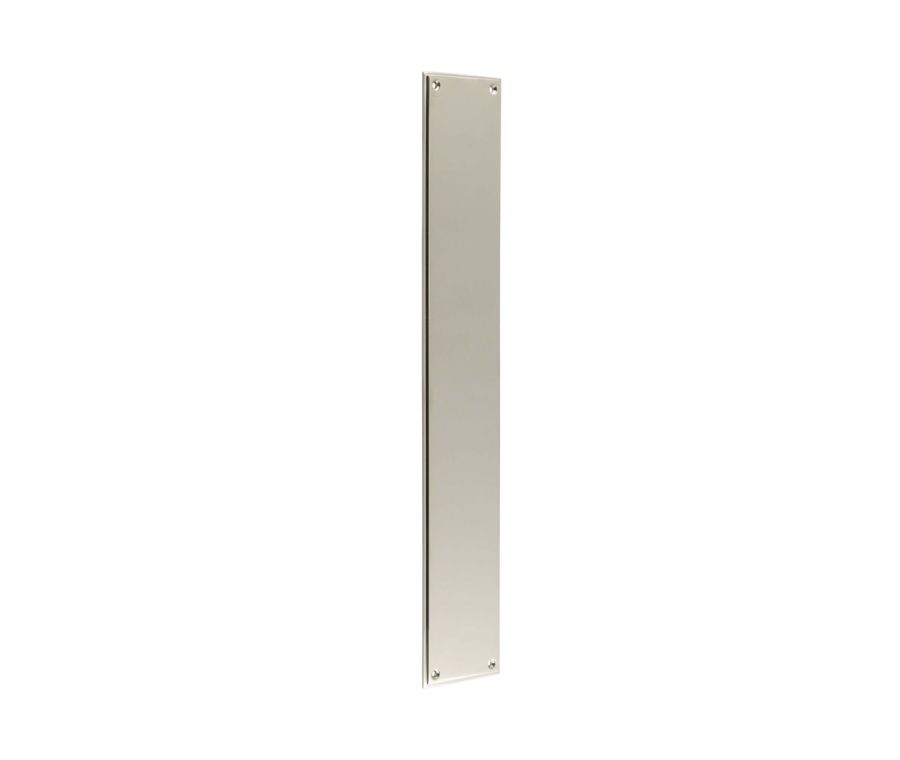 Burlington 450x75mm Polished Nickel Raised Finger Plate | BUR778PN
