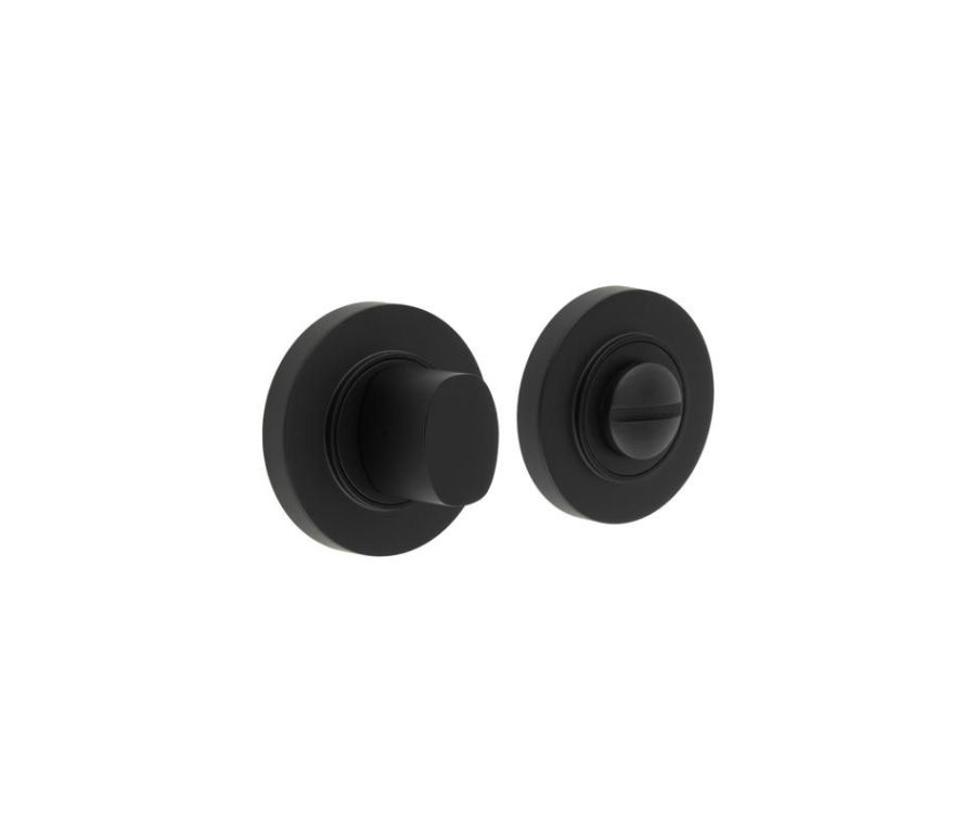 Burlington Matt Black Bathroom Turn & Release | BUR81MB