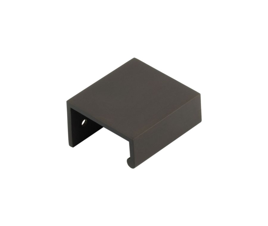 Burlington 50mm Dark Bronze Angled Edge Pull Handle | BUR910DB