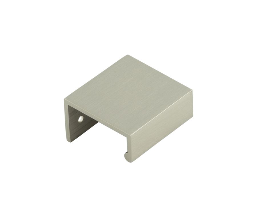 Burlington 50mm Polished Nickel Angled Edge Pull Handle | BUR910PN