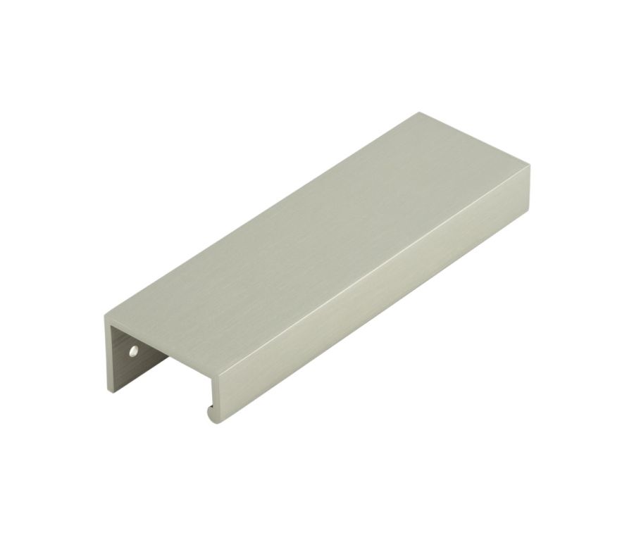 Burlington 150mm Satin Nickel Angled Edge Pull Handle | BUR911SN
