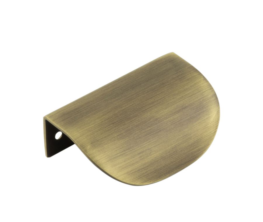 Burlington 75mm Antique Brass Arched Edge Pull | BUR941AB