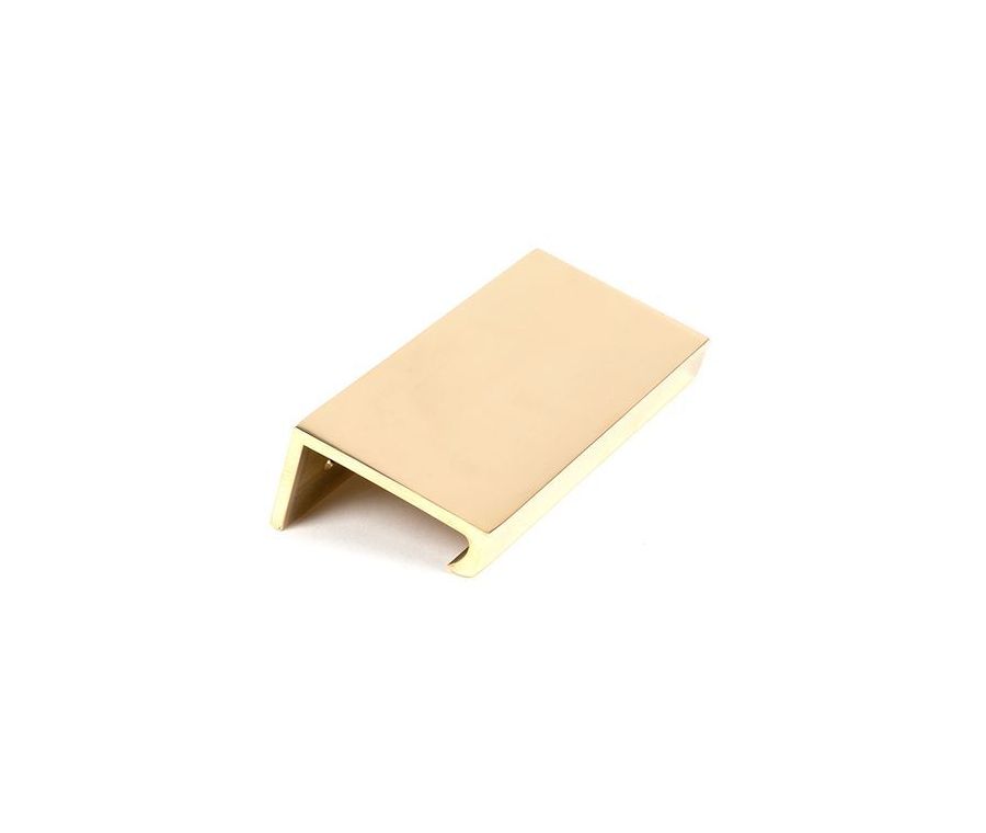 Polished Brass 100mm Plain Edge Pull | 50675