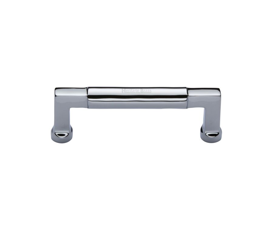 Heritage Brass Polished Chrome Bauhaus Cabinet Pull Handle 101mm