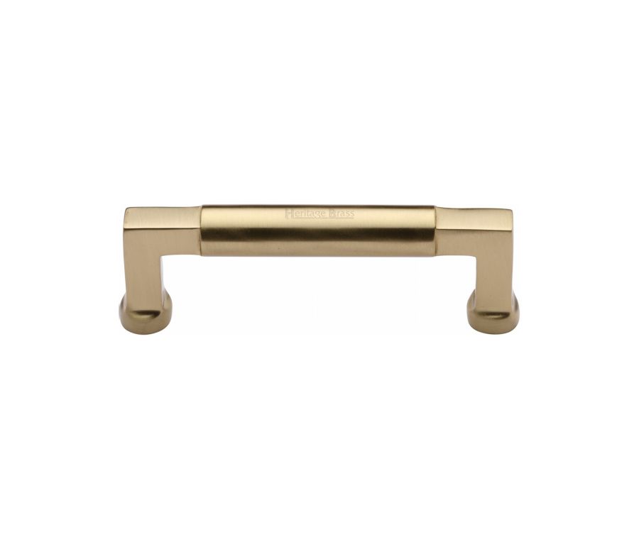 Heritage Brass Satin Brass Bauhaus Cabinet Pull Handle 101mm