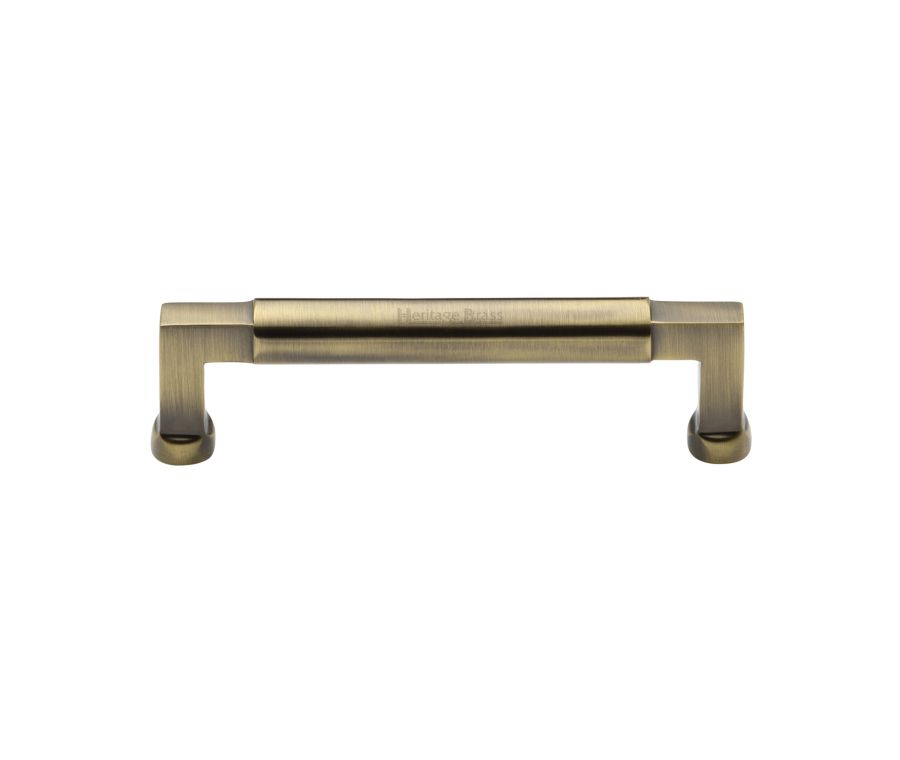 Heritage Brass Antique Brass Bauhaus Cabinet Pull Handle 128mm