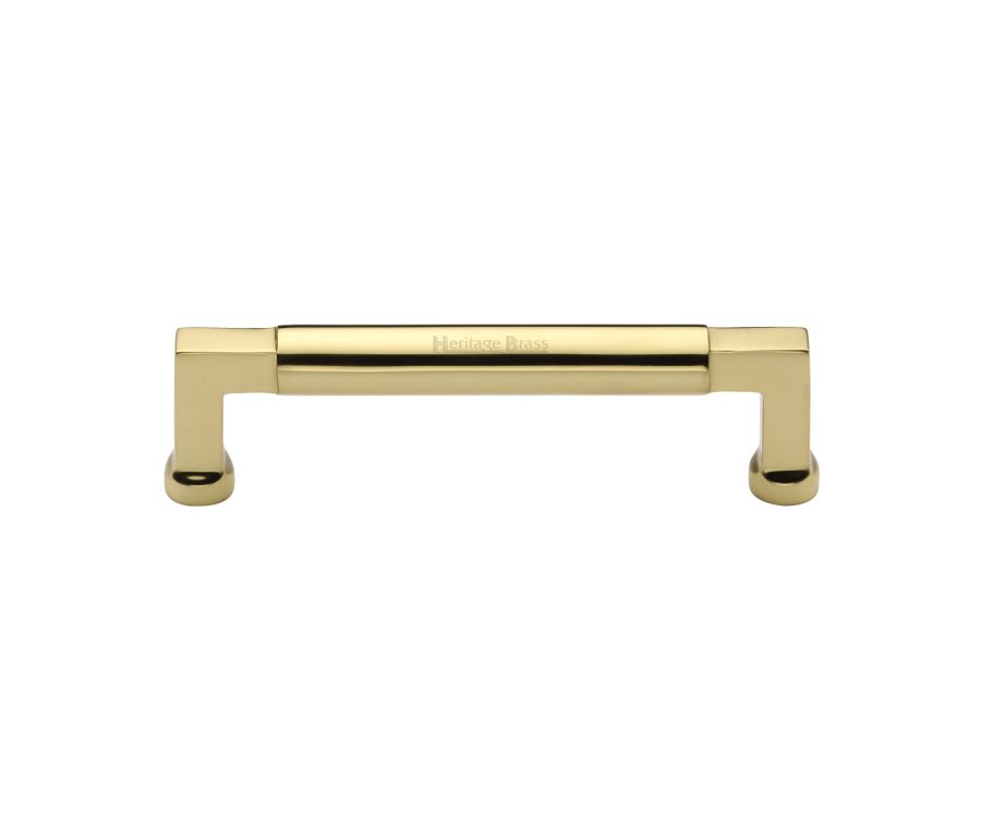 Heritage Brass Polished Brass Bauhaus Cabinet Pull Handle 128mm