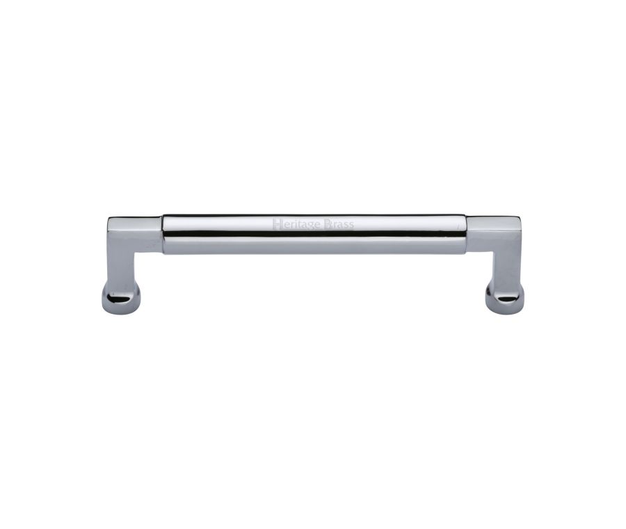 Heritage Brass Polished Chrome Bauhaus Cabinet Pull Handle 152mm