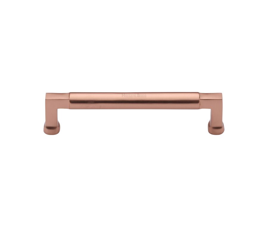 Heritage Brass Satin Rose Gold Bauhaus Cabinet Pull Handle 152mm