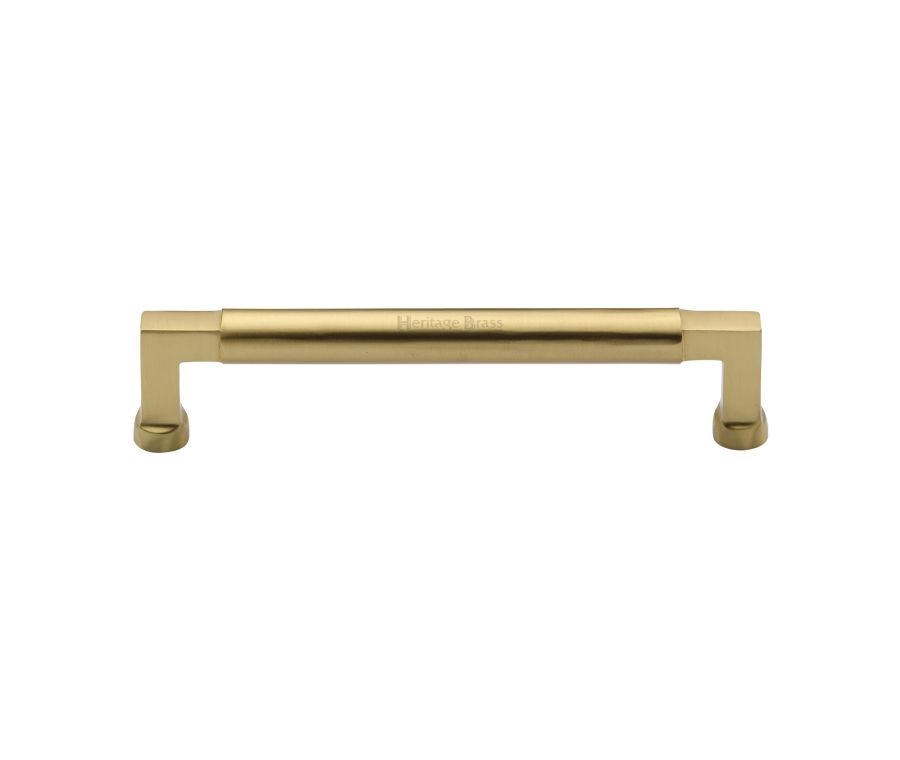 Heritage Brass Satin Brass Bauhaus Cabinet Pull Handle 160mm