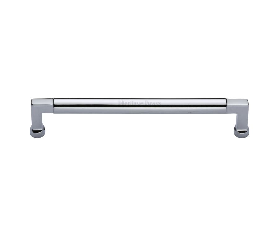 Heritage Brass Polished Chrome Bauhaus Cabinet Pull Handle 203mm