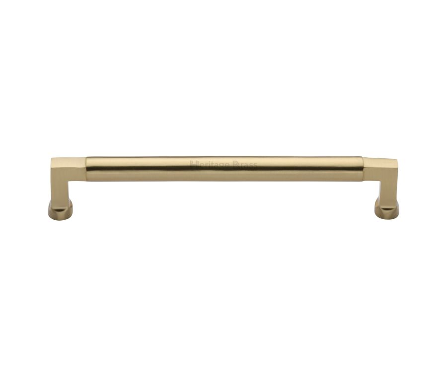 Heritage Brass Satin Brass Bauhaus Cabinet Pull Handle 203mm