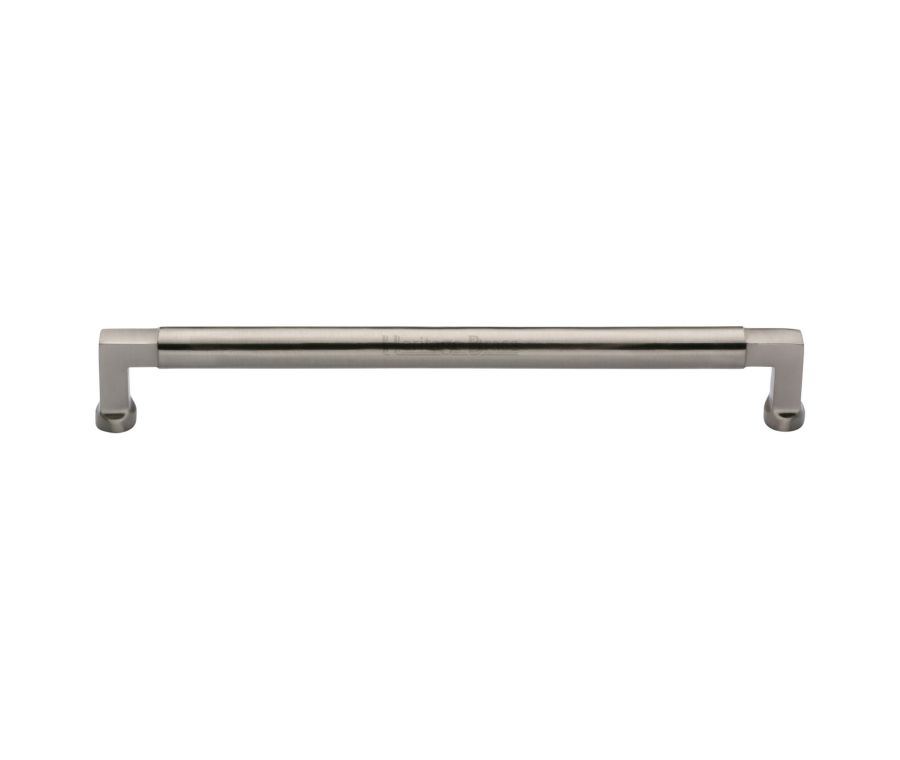 Heritage Brass Satin Nickel Bauhaus Cabinet Pull Handle 254mm