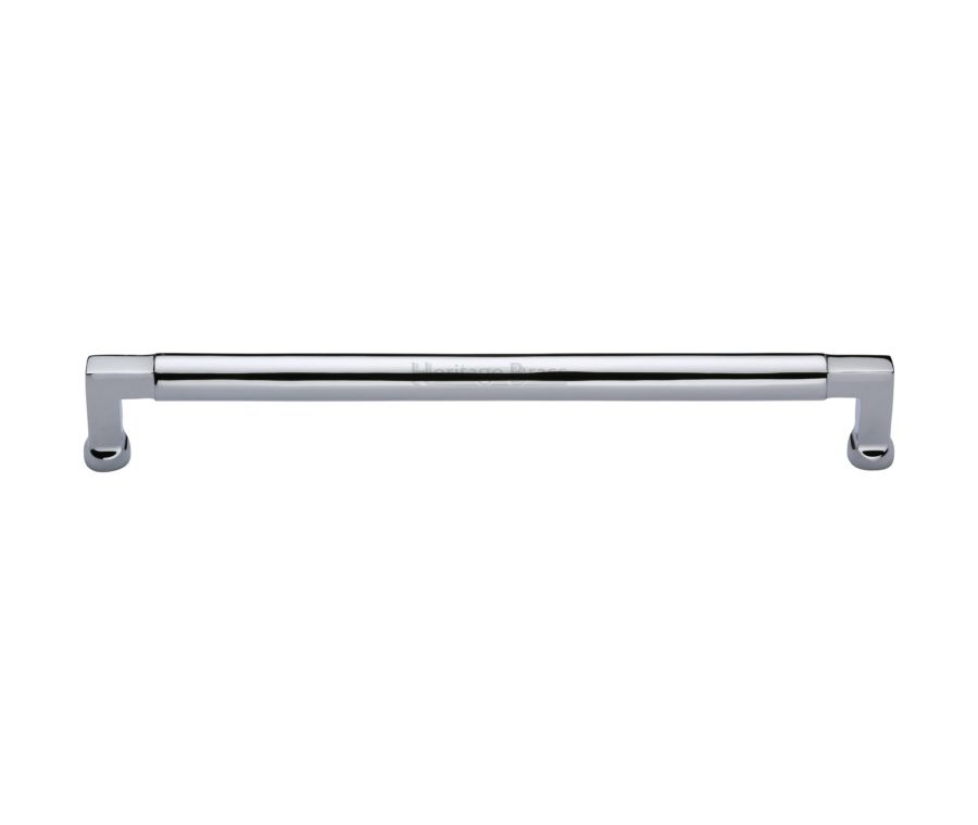 Heritage Brass Polished Chrome Bauhaus Cabinet Pull Handle 320mm