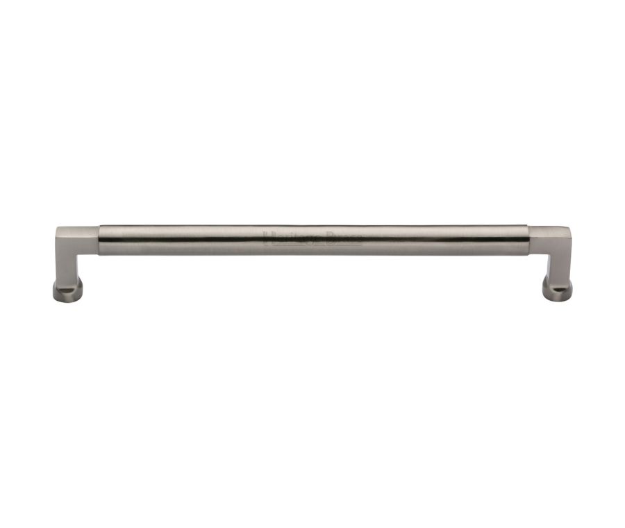 Heritage Brass Satin Nickel Bauhaus Cabinet Pull Handle 320mm