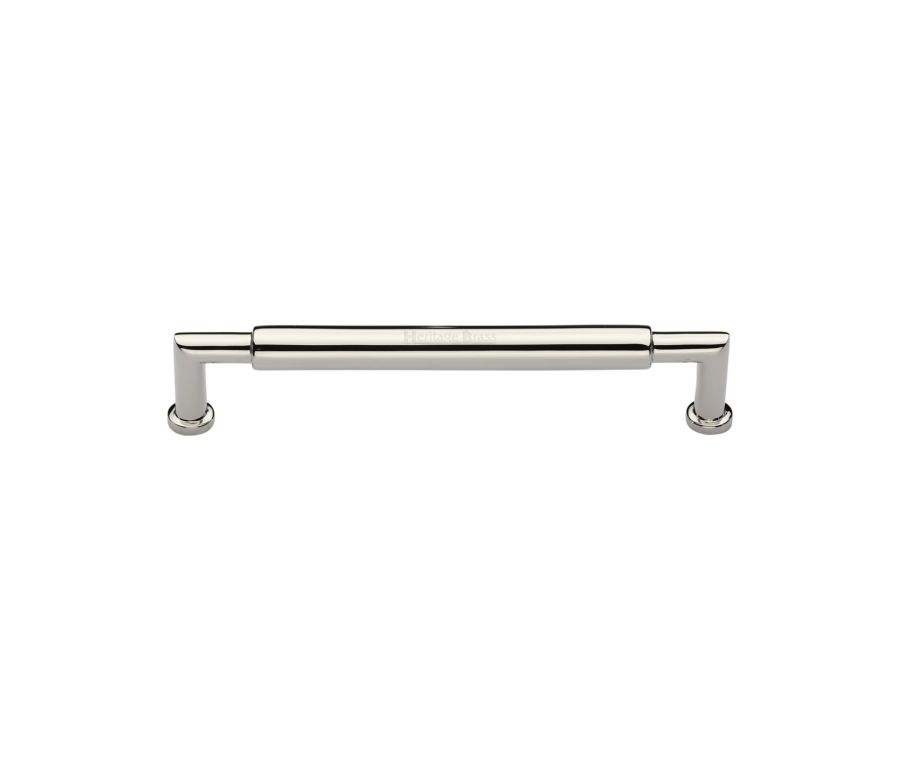 Heritage Brass Polished Nickel Finish Bauhaus Round Cabinet Pull Handle 101mm