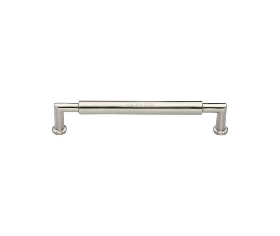 Heritage Brass Satin Nickel Bauhaus Round Cabinet Pull Handle 101mm