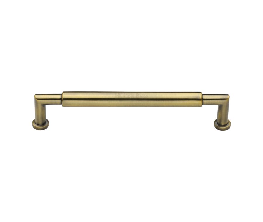 Heritage Brass Antique Brass Bauhaus Round Cabinet Pull Handle 203mm